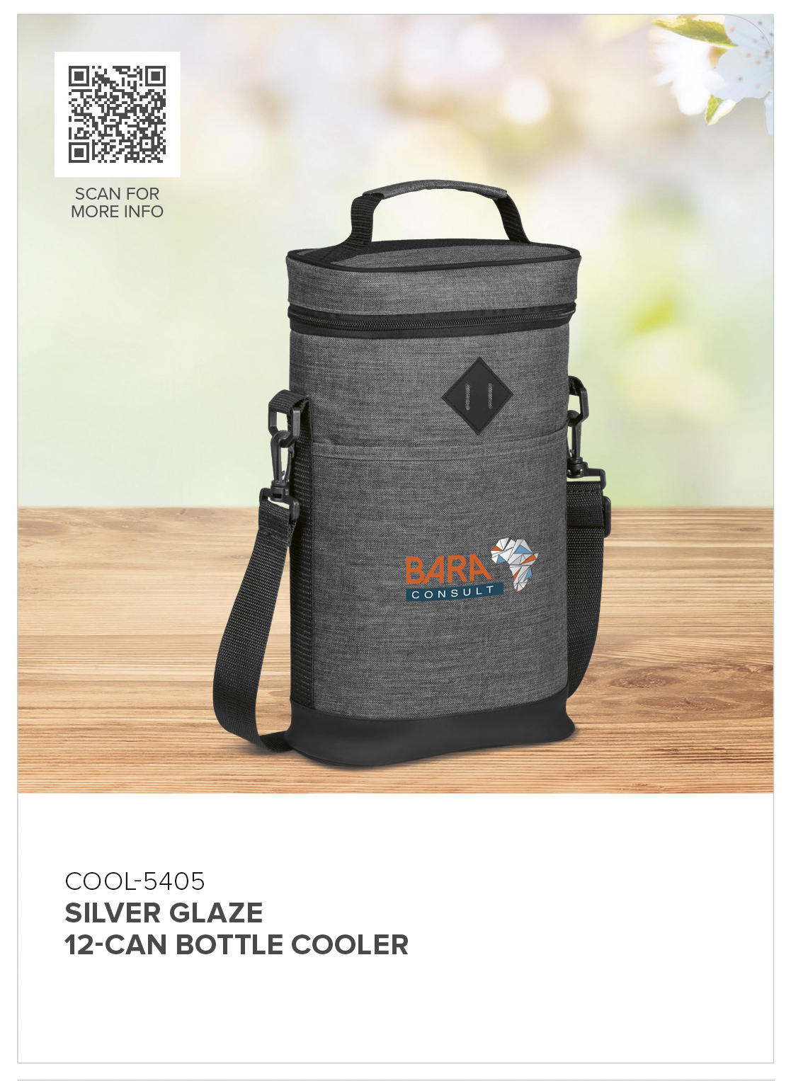 Silver Glaze 12-Can Bottle Cooler